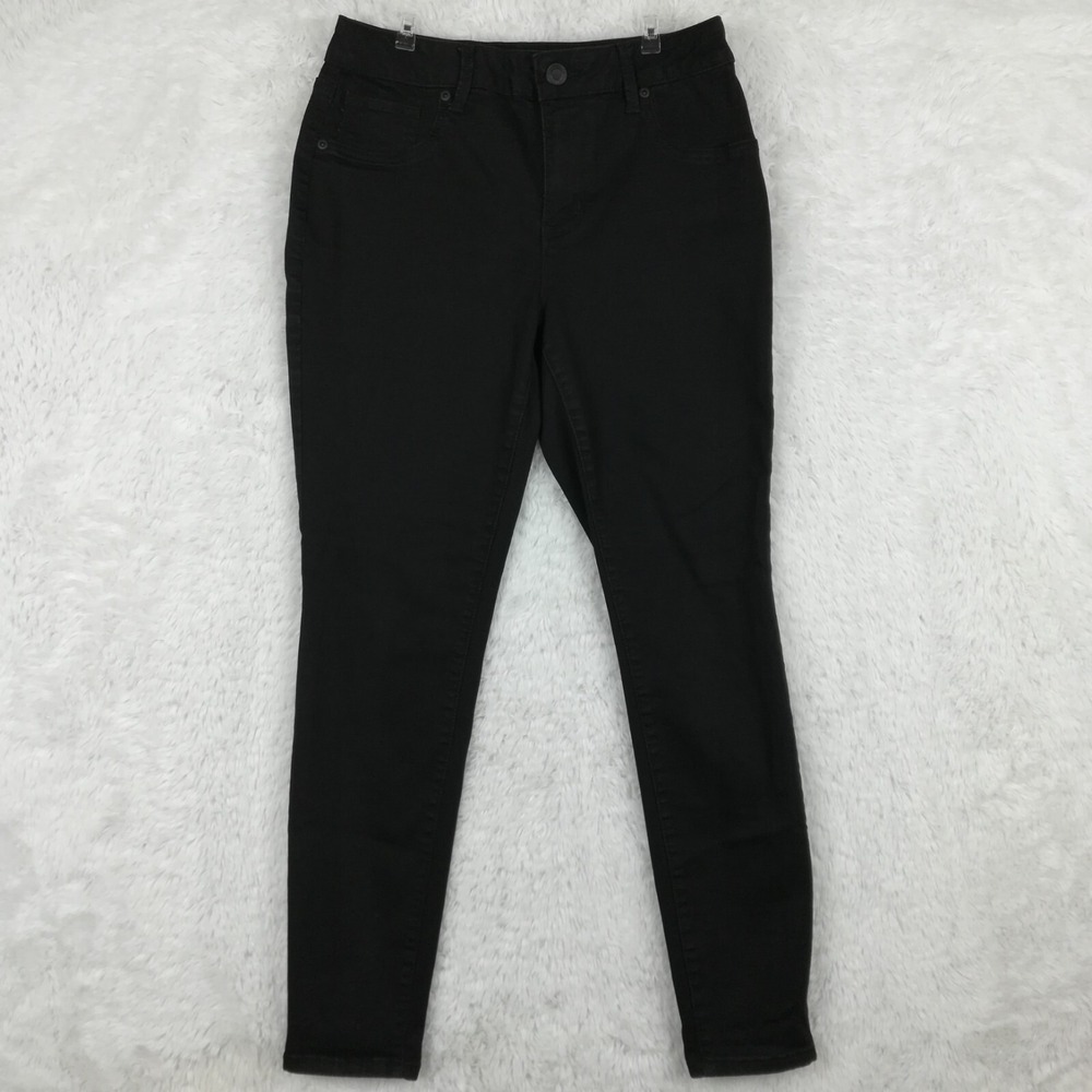 Maurices Jeans Womens Skinny Denim Black Wash High Rise Stretch M